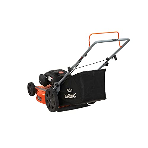 YARDMAX Gas Push Lawn Mower with High Wheels