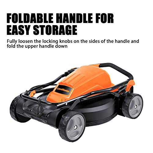 LawnMaster 12AMP Electric Lawn Mower 19-Inch Blade