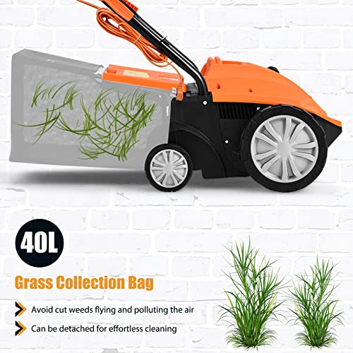 Goplus 2-in-1 Lawn Dethatcher and Scarifier