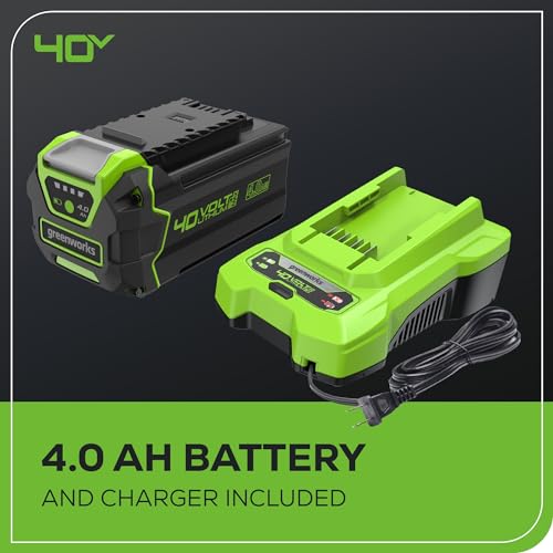 Greenworks 40V 19" Brushless Lawn Mower with Battery