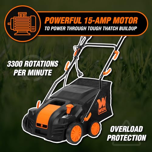 WEN Electric Dethatcher and Scarifier - 16