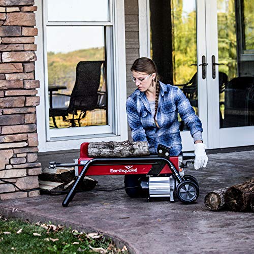 EARTHQUAKE Electric Log Splitter with 5-ton Power
