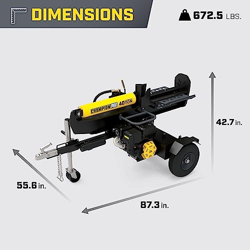 Champion 40-Ton Gas Log Splitter PRO Grade