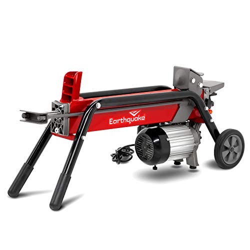 EARTHQUAKE Electric Log Splitter with 5-ton Power