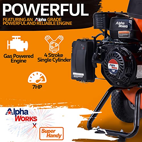Ultra Heavy Duty 7HP Wood Chipper Shredder Mulcher