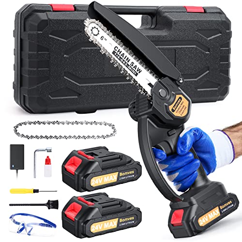 6-Inch Cordless Electric Chainsaw for Wood Cutting