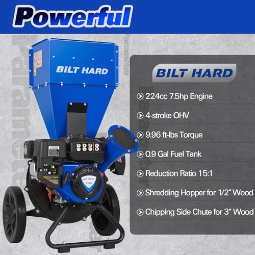 BILT HARD 7.5 HP Wood Chipper