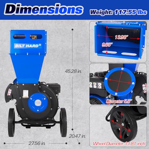 BILT HARD 7.5 HP Wood Chipper