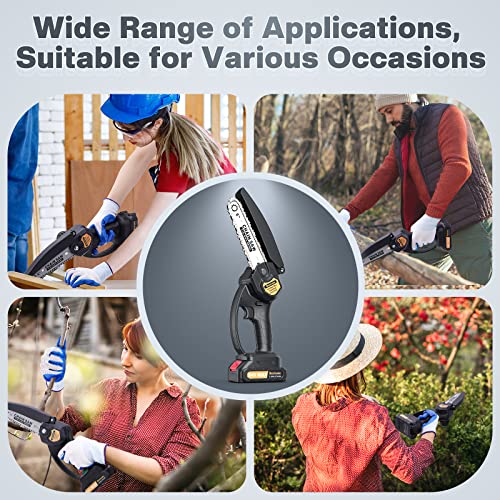 6-Inch Cordless Electric Chainsaw for Wood Cutting