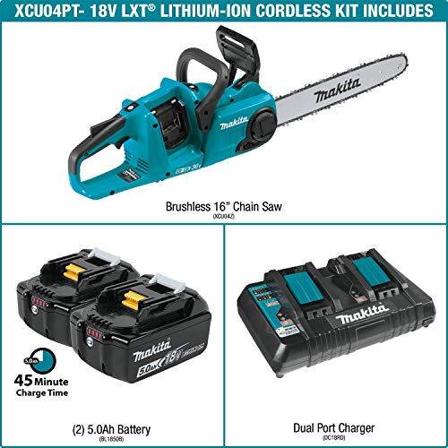 Makita Cordless 16" Chain Saw Kit
