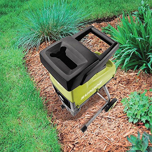 Sun Joe Electric Wood Chipper/Shredder, 15-Amp, 1.7-Inch Cutting Diameter, Green