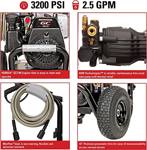 SIMPSON MSH3125 MegaShot Gas Pressure Washer