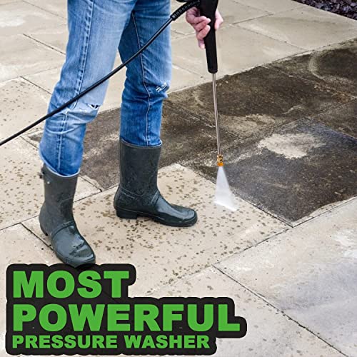 Electric Pressure Washer with Hose Reel & Nozzles