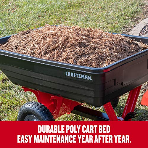 Craftsman 10-cu ft Poly Dump Cart, Red