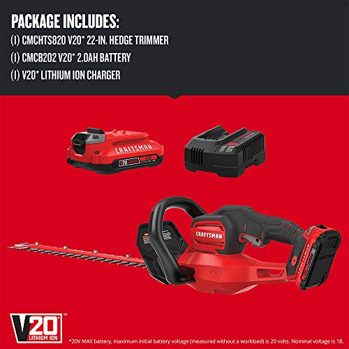 22-Inch CRAFTSMAN V20* Hedge Trimmer
