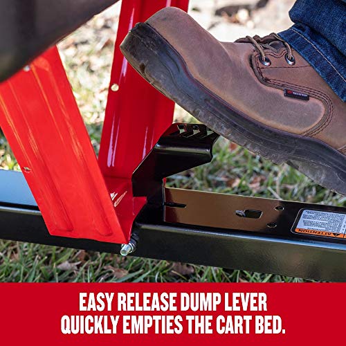 Craftsman 10-cu ft Poly Dump Cart, Red