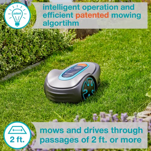 GARDENA SILENO Minimo Robotic Lawn Mower, Bluetooth enabled