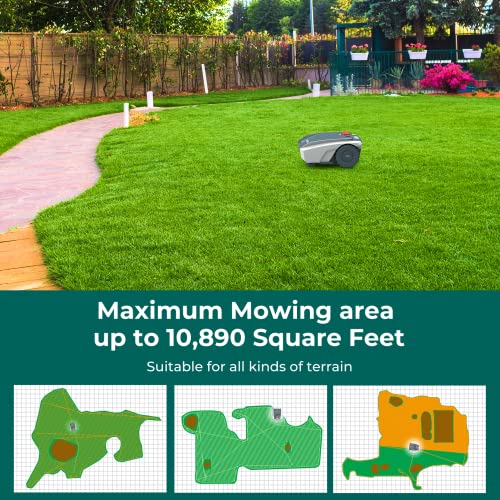 Satellite Navigated Robotic Lawnmower, Battery Powered
