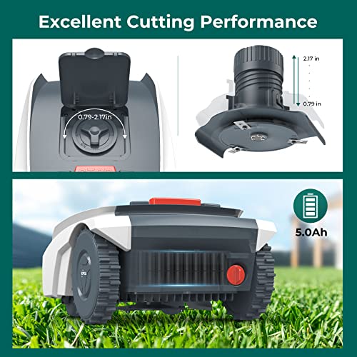 Satellite Navigated Robotic Lawnmower, Battery Powered