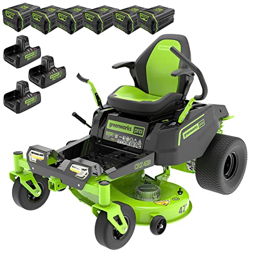 Greenworks 80V Zero Turn Lawn Mower with Batteries