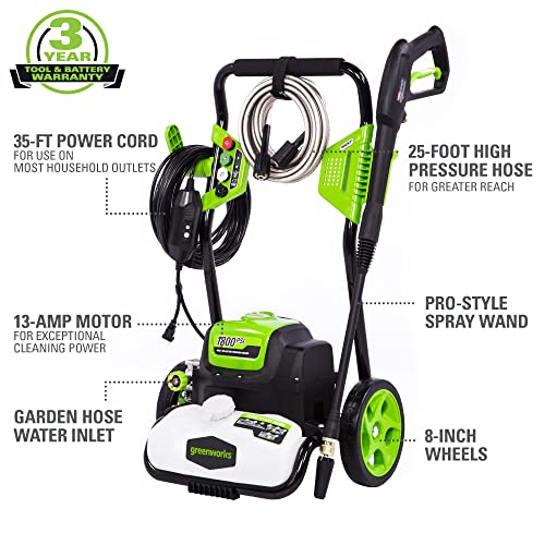 Greenworks 1800 PSI Pressure Washer - PWMA Certified