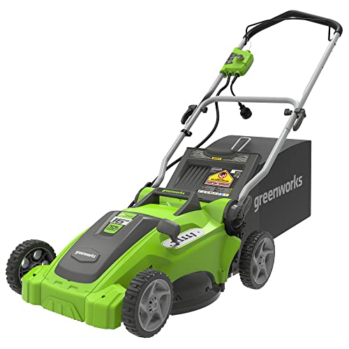 Greenworks Corded Mower, 16-inch Blade