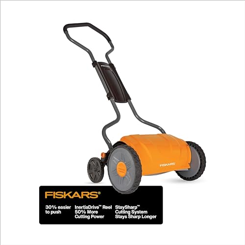 Fiskars Staysharp Push Reel Mower (17")