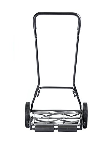 18" 5-Blade Push Reel Mower, Grey
