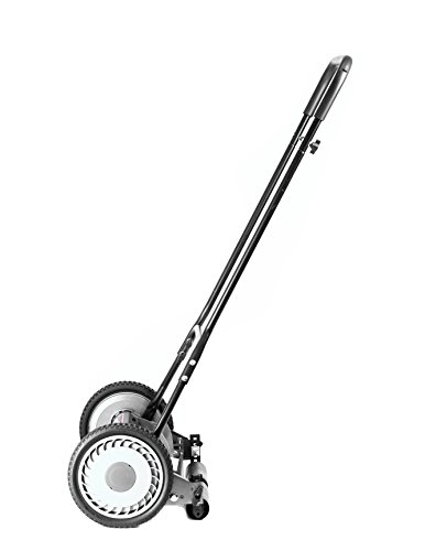 18" 5-Blade Push Reel Mower, Grey