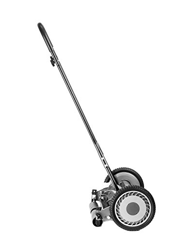 18" 5-Blade Push Reel Mower, Grey