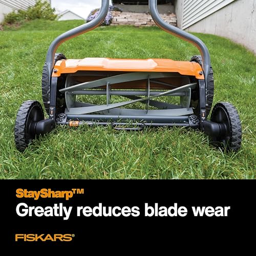 Fiskars Staysharp Push Reel Mower (17")