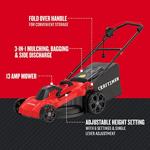 20-Inch Corded Electric Lawn Mower