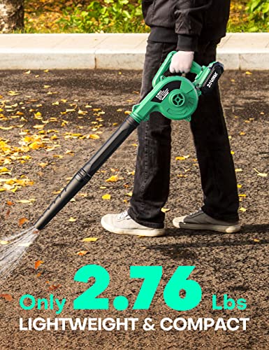 KIMO Cordless 2-in-1 Leaf Blower & Vacuum