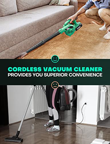 KIMO Cordless 2-in-1 Leaf Blower & Vacuum