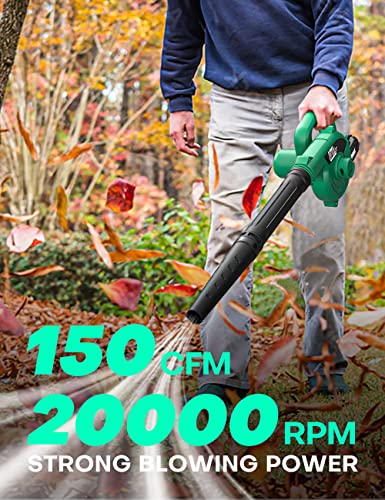 KIMO Cordless 2-in-1 Leaf Blower & Vacuum