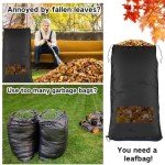 Patelai Heavy-Duty Lawn Tractor Leaf Catcher Bags