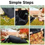 Patelai Heavy-Duty Lawn Tractor Leaf Catcher Bags