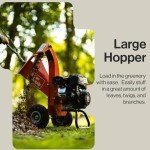 SuperHandy 7HP Mini Wood Chipper Shredder Mulcher