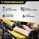 Champion 27-Ton Gas Log Splitter with Auto Return
