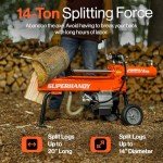 14 Ton Electric Log Splitter with Auto Return