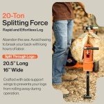 20-Ton Portable Log Splitter with Auto Return