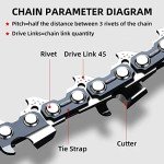 2 Pack 12" Low-Kickback Chainsaw Chains
