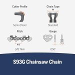 Husqvarna X-Cut 12" Chainsaw Chain Replacement