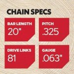 Oregon 20" ControlCut Chainsaw Chain, Low-Kickback