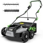 TIECTOWN 16-Inch Electric Dethatcher with Bag
