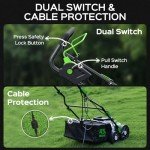TIECTOWN 16-Inch Electric Dethatcher with Bag