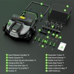 TIECTOWN 16-Inch Electric Dethatcher with Bag