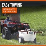 NorthStar Tow-Behind Trailer Boom Broadcast and Spot Sprayer - 21-Gallon Capacity, 2.2 GPM, 12 Volt DC