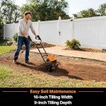 Electric Tiller by LawnMaster TE1016M - 10-Amp, 16-Inch