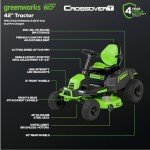 Greenworks 60V 42" Cordless Riding Mower Set